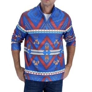 Men’s NWT Club Room 1/4 Zip Up Fleece Sweater Long Sleeve B3 Size L